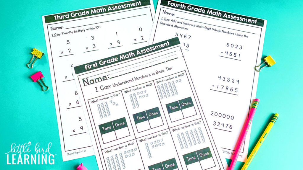 How to assess students prior knowledge using diagnostic math assessments