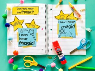 🍎 TEACHER TIP!🖍 Use washi tape instead of glue for interactive notebooks! Washi tape comes in lots of fun colors, is easy to use, and easy to move if your students make a mistake! I bought this pack of 30 mini rolls from Amazon for about $6.⠀
⠀
This is my VCe Phonics Interactive Notebook. I am currently working on creating a digital version of each level! 📓 ✏️